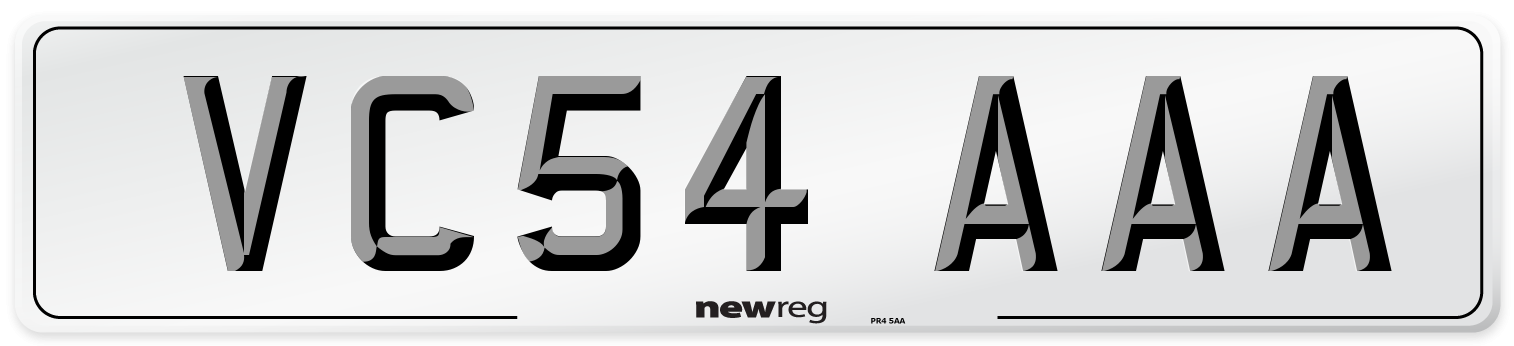 VC54 AAA Number Plate from New Reg